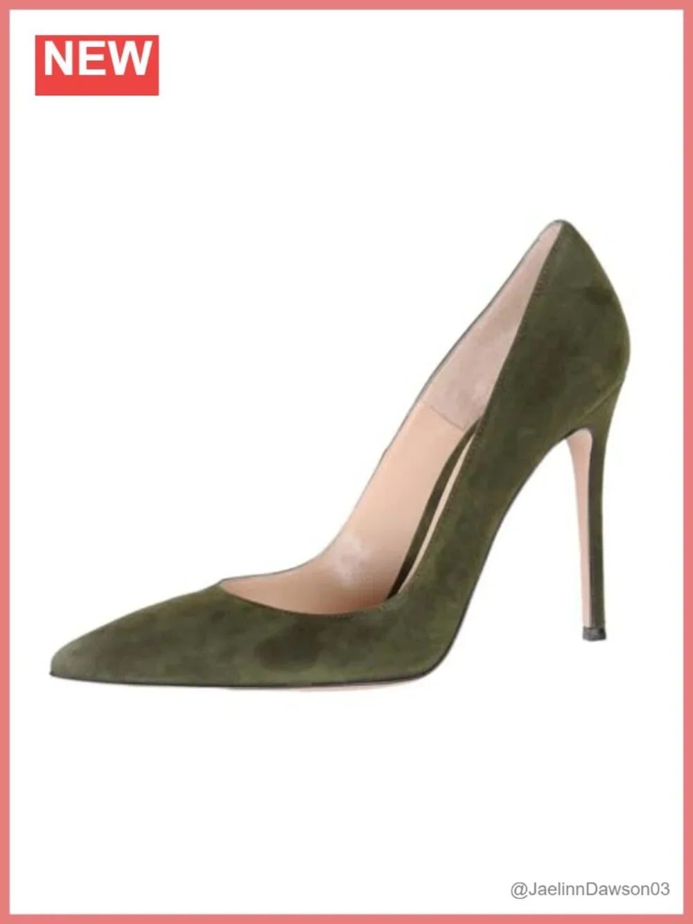 Women's 10cm High Heel Pumps, Pointed Toe, Slip-on, Stiletto Heels, Faux
